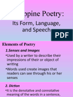 Philippine Poetry:: Its Form, Language, and Speech