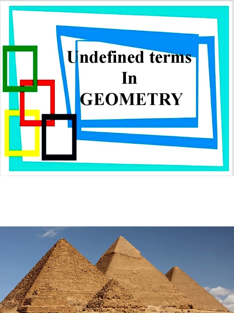 Undefined Terms in Geometry Explained | PDF | Plane (Geometry) | Length