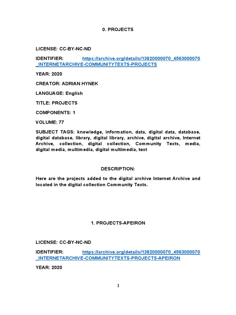 Projects | PDF | Social Science