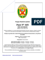 Jaime Vargas Pase Laboral PDF