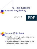 SWE 205 - Introduction To Software Engineering: Lecture - 1