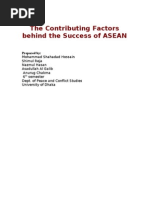 Download The Contributing Factors Behind the Success of ASEAN by Shahadat Hossain SN46857298 doc pdf