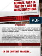 Elaboración de Guías Didácticas