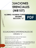 Ecuaciones Diferencial de Orden N