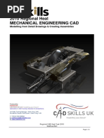 CAD Regional Task 2010 - 4 Cylinder Boxer Engine With Drawings