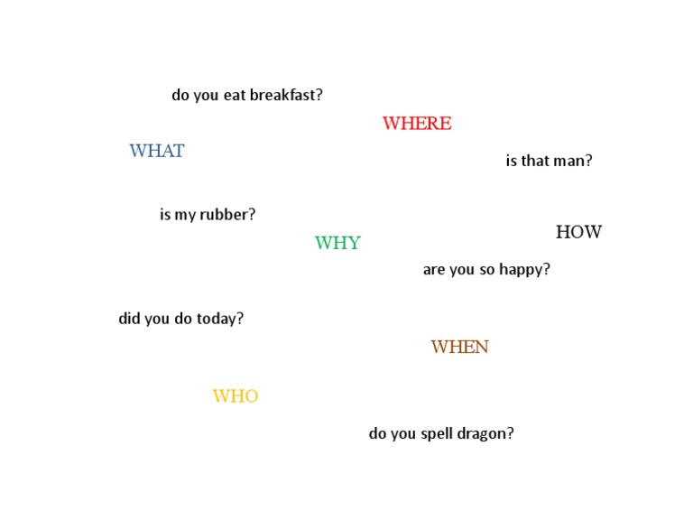 Question Words | PDF