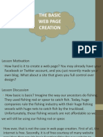The Basic Webpage Creation