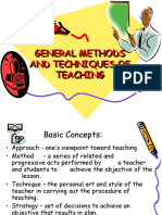 General Methods and Techniques of Teaching