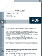 Valores y Vectores Característicos