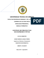 Gestión de proyectos socioeducativos