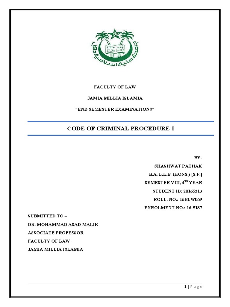 CRPC Answer | PDF | Arrest | Search And Seizure