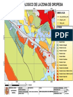 Mapa Geologico de Oropesa