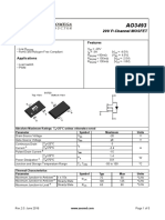 20V P-Channel MOSFET: Features General Description