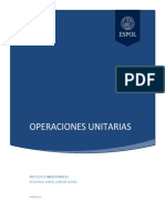Operaciones Unitarias, Procesos Industriales