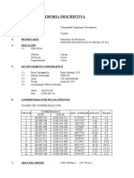 Memoria Descriptiva IEI 892 CC Taucamarca