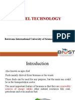 Biofuel Technology: Botswana International University of Science and Technology