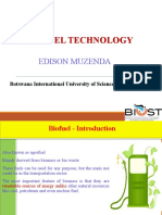 Biofuel Technology: Edison Muzenda