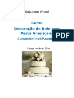 Curso Decoracao de Bolo Com Pasta Americana SP 76691 PDF