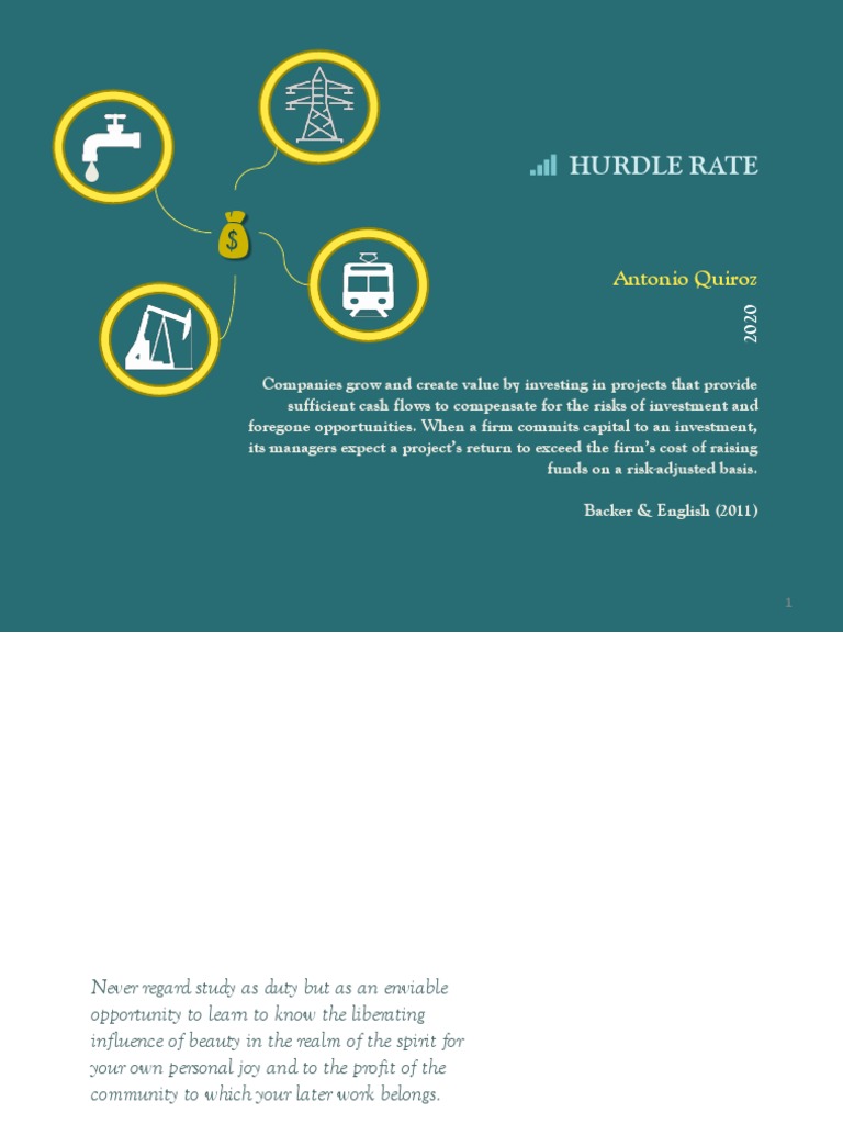 Definición de Hurdle Rate en Finanzas | PDF | Deuda gubernamental ...
