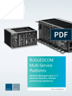 Ruggedcom Multi-Service Platforms: Modular Managed Layer 2 / 3 Ethernet Switches, Routers and Security Appliances