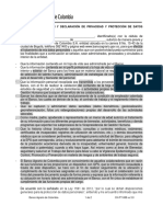 CH-FT-088 Privacidad de Datos