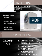 A Project On:: Launching of A Product: Starline Washing Machine