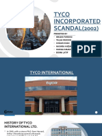 Tyco Incorporated SCANDAL (2002) : Preseted by