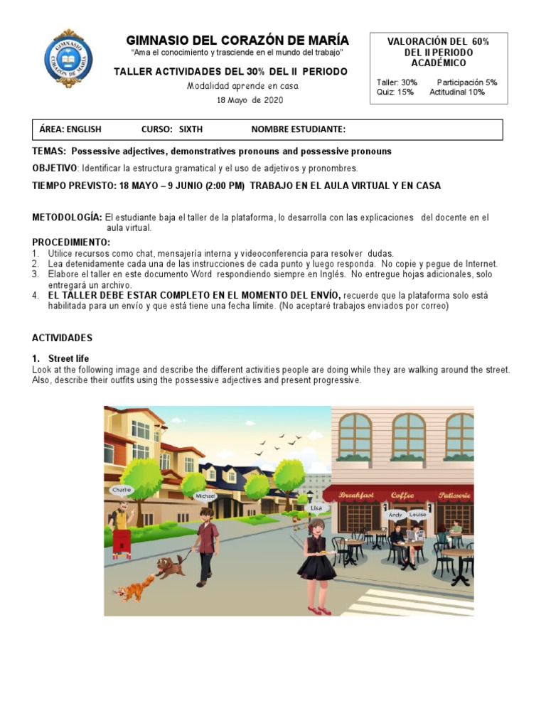 English Workshop - Bimestral 30% | PDF | Syntax | Semiotics