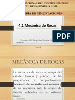 4.1 MECANICA DE ROCAS