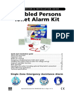 Disabled Persons Toilet Alarm Kit: Single Zone Emergency Assistance Alarm