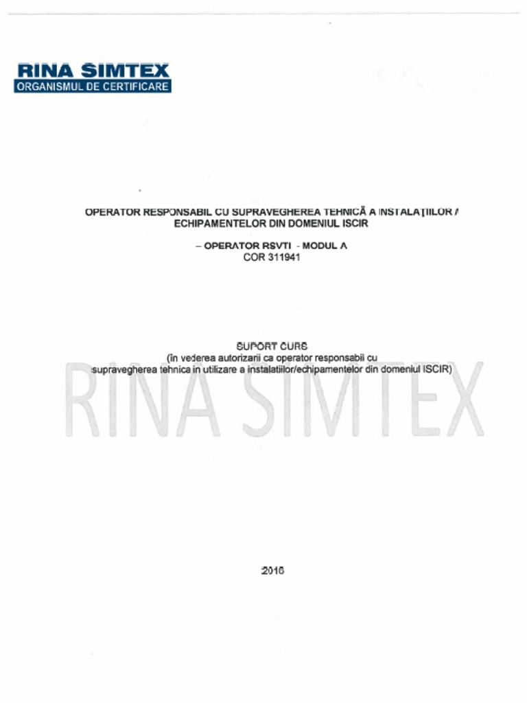 Rsvti Modul A | PDF