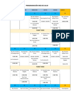 Programación Mes de Julio: Lunes Martes Miércoles Jueves Viernes Sábado 01 02 03 04