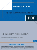 Concreto Reforzado: Ing. Felix Gilberto Pérrigo Sarmiento