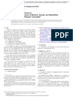 Chemical Resistance of Mortars, Grouts, and Monolithic Surfacings and Polymer Concretes