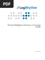 Threat Intelligence Service v.1.9.2 User Guide: August 12, 2019