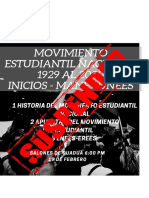 Movimiento Estudiantil Nacional 1929 Al 2020 Mane-Unees