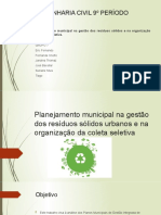 Planejamento municipal na gestão dos resíduos sólidos urbanos