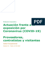 PCORP-0431 Actuación Frente A La Exposición Por Coronavirus (COVID-19) - Proveedores, Contratistas y Visitantes - V.2 PDF