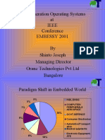 New Generation Operating Systems at Ieee Conference EMBESSY 2001 by Shinto Joseph Managing Director Orane Technologies PVT LTD Bangalore