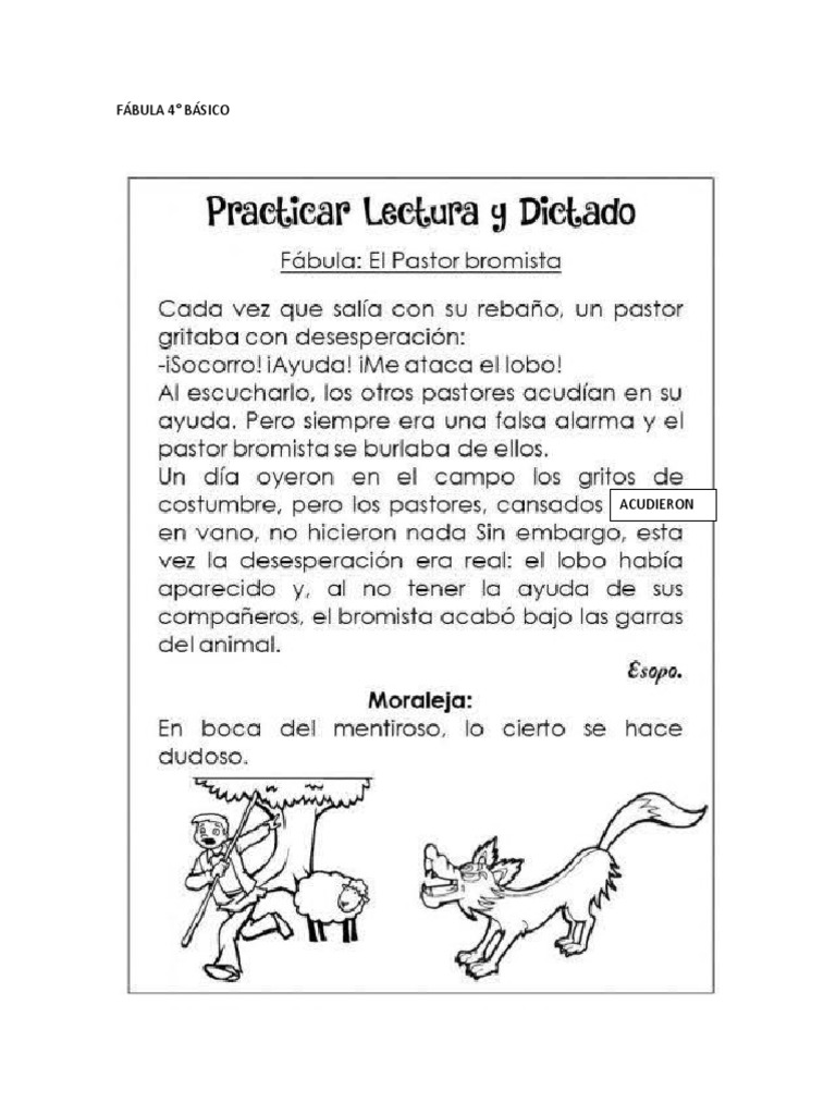 Fábula 4 | PDF
