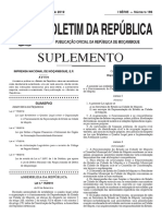 Lei que estabelece quadro legal Representação Estado Maputo