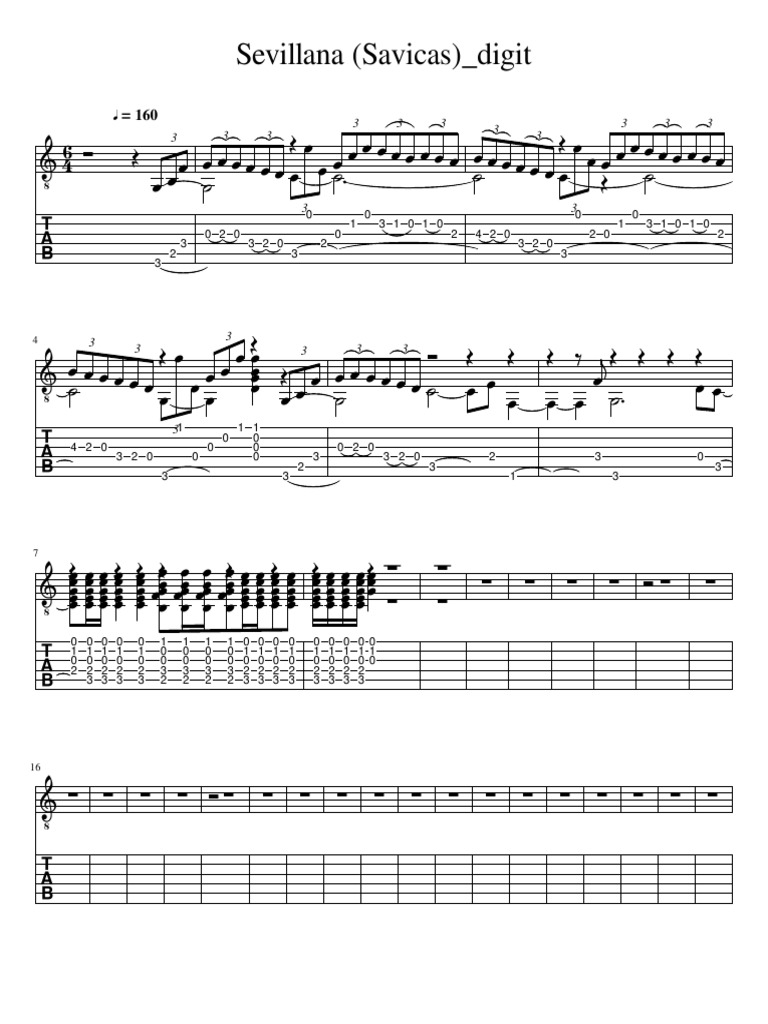 Sevillana Sheet Music | PDF