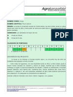 Ficha Técnica Del Cultivo de Arveja