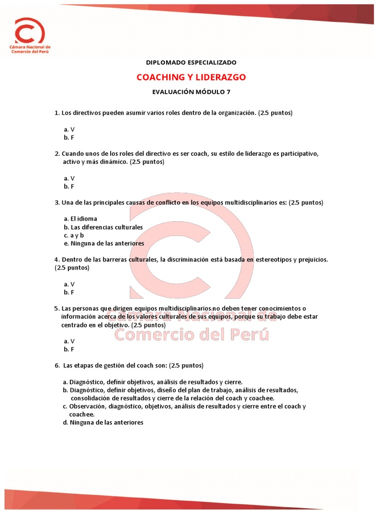 Coaching y Liderazgo - Modulo 7 | PDF | Crecimiento personal y ...