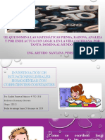 Ecuaciones Lineales Homogeneas con coeficientes constantes Por Ruddy Del C. Fonseca 2II122 4-792-1316