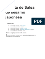 Receta de Salsa de Sésamo Japonesa: Ingredientes