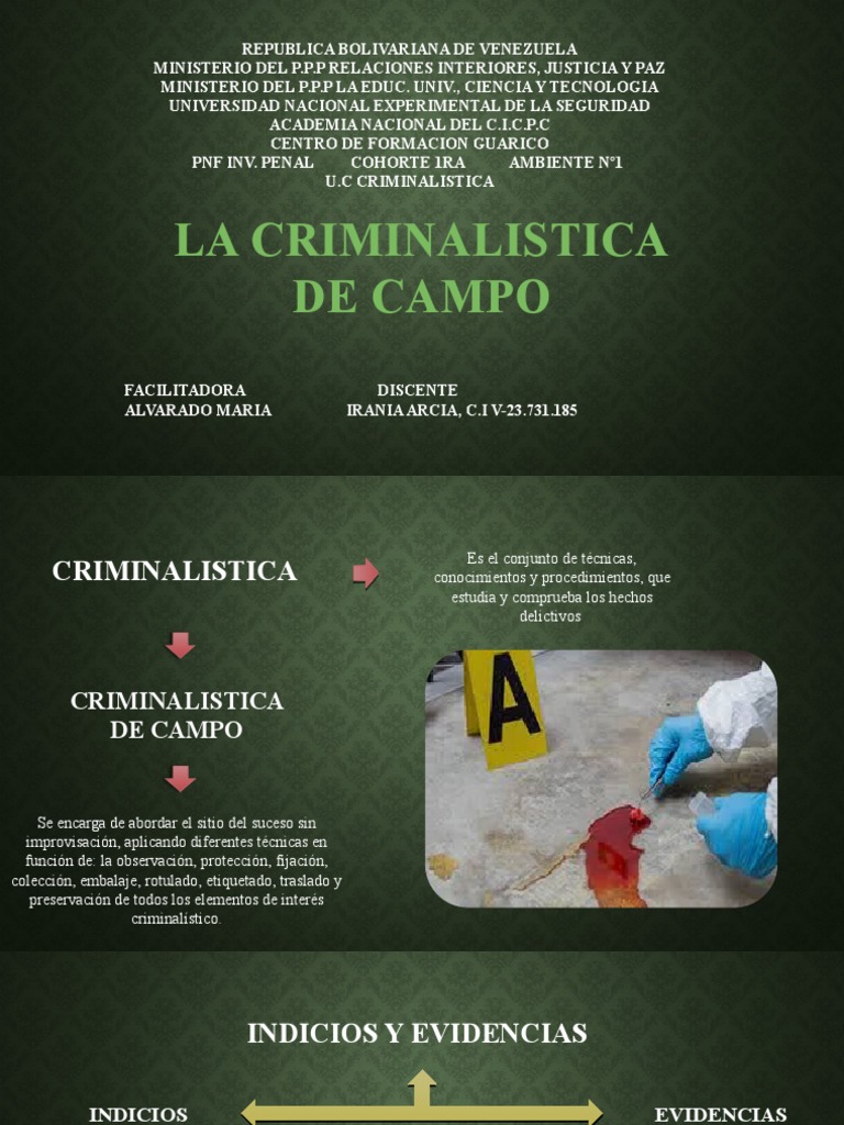 Criminalistica de Campo | PDF | Ciencia forense | Thriller y crimen