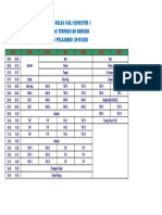 Jadwal Pelajaran