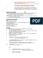 Calibrate Volume Dispensers Procedure