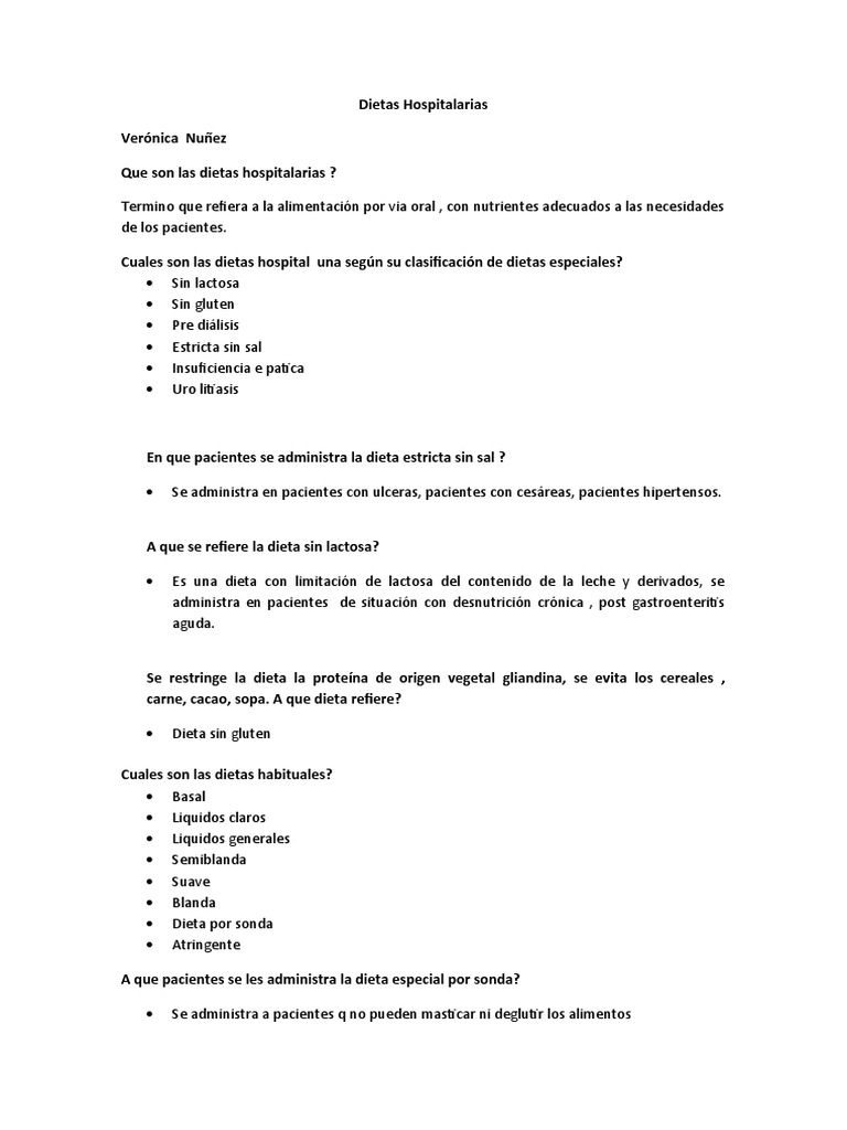 Dietas Hospitalarias Pdf
